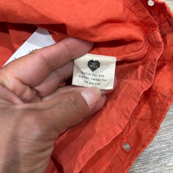 Madewell Size XS Orange Sleeveless Square Neck Maxi Sundress - Picture 2 of 13